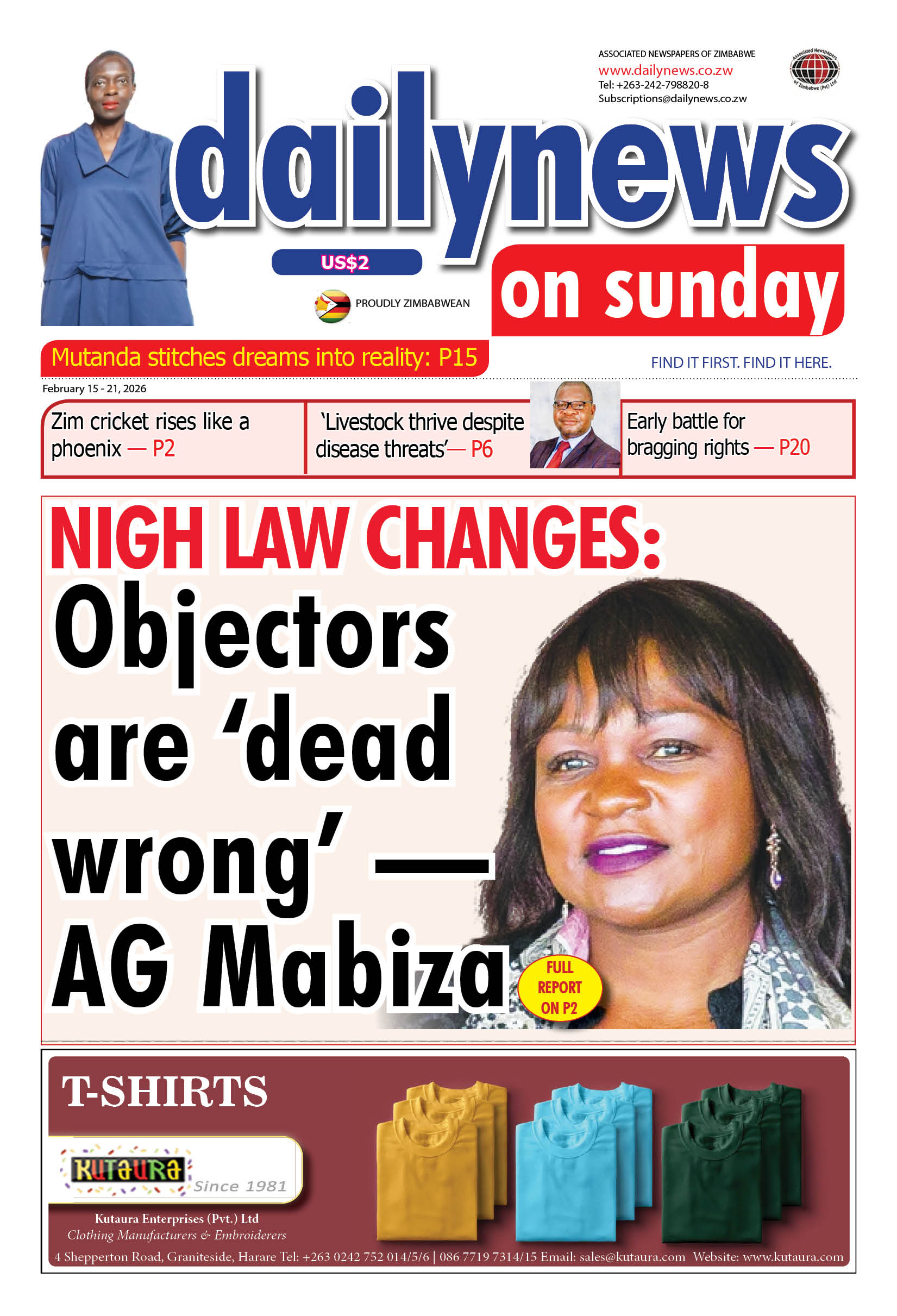 Sunday 15 February 2026